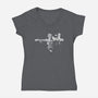 Trigun Fiction-womens v-neck tee-Coinbox Tees