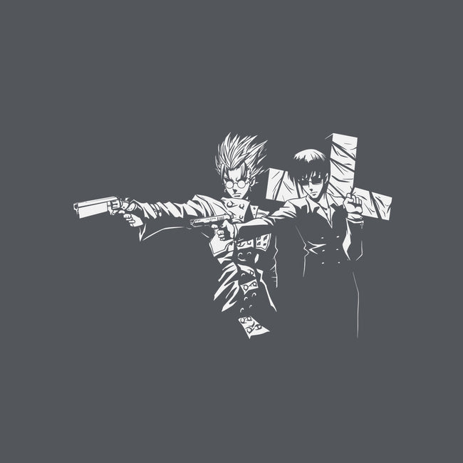Trigun Fiction-womens v-neck tee-Coinbox Tees