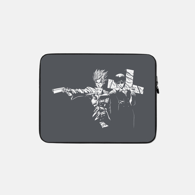 Trigun Fiction-none zippered laptop sleeve-Coinbox Tees