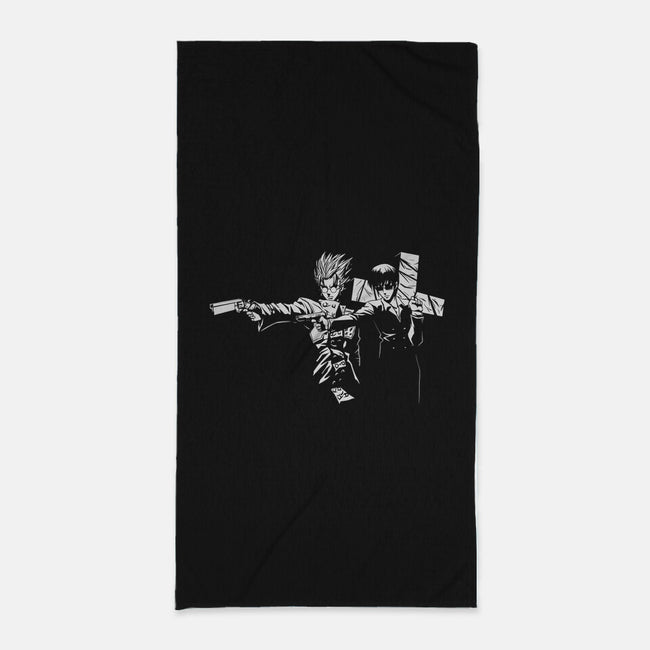 Trigun Fiction-none beach towel-Coinbox Tees