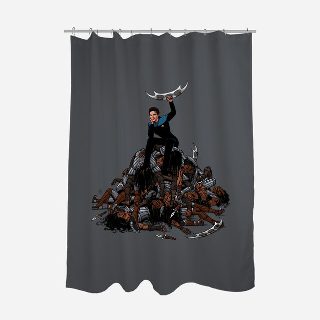 Trill Triumphant-none polyester shower curtain-dandstrbo