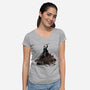 Trill Triumphant-womens v-neck tee-dandstrbo