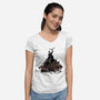 Trill Triumphant-womens v-neck tee-dandstrbo