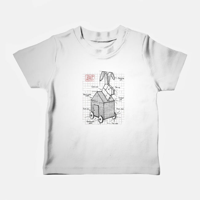 Trojan Rabbit Project-baby basic tee-ducfrench