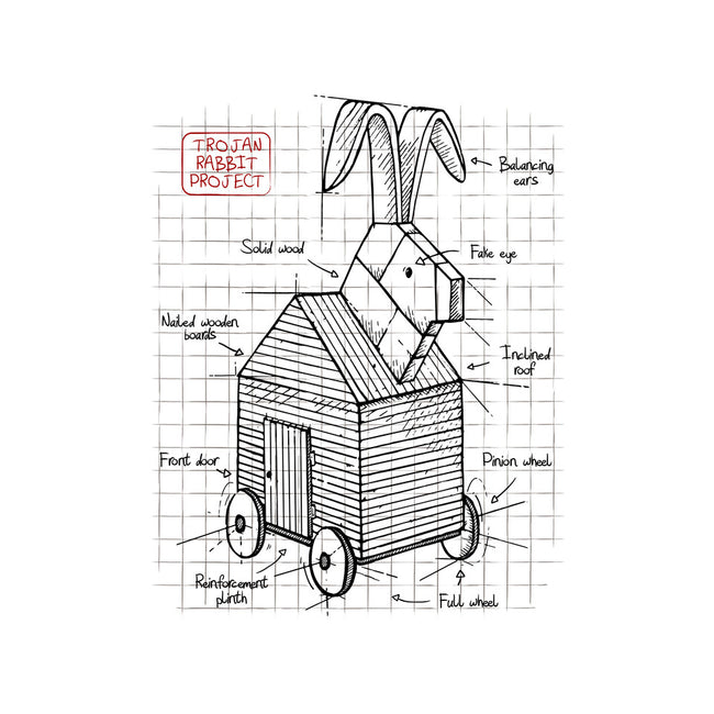 Trojan Rabbit Project-unisex basic tee-ducfrench