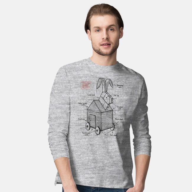 Trojan Rabbit Project-mens long sleeved tee-ducfrench