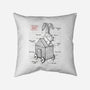 Trojan Rabbit Project-none removable cover w insert throw pillow-ducfrench