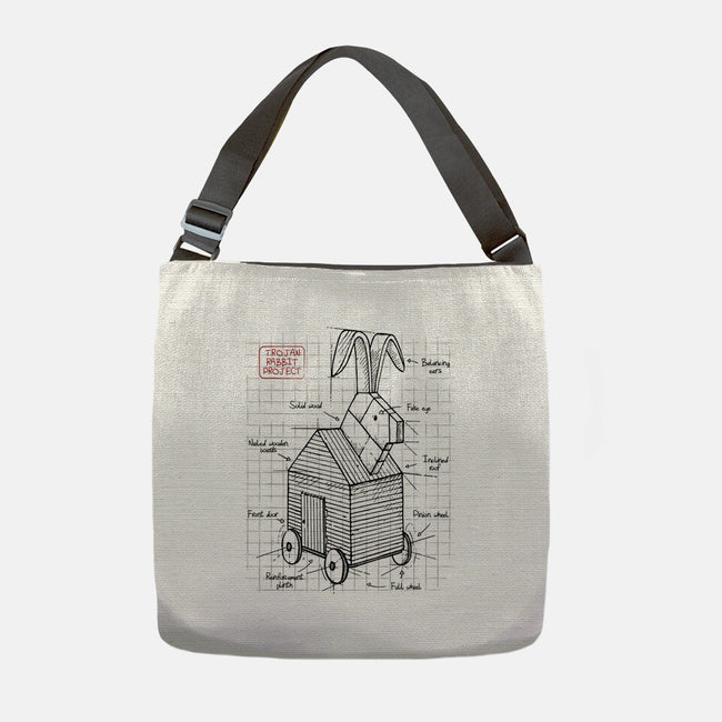 Trojan Rabbit Project-none adjustable tote-ducfrench