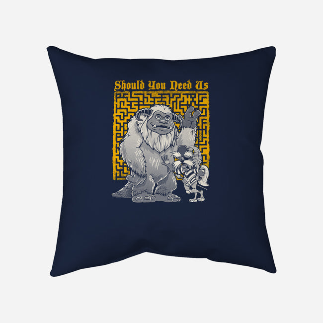 True Companions-none removable cover w insert throw pillow-Nemons