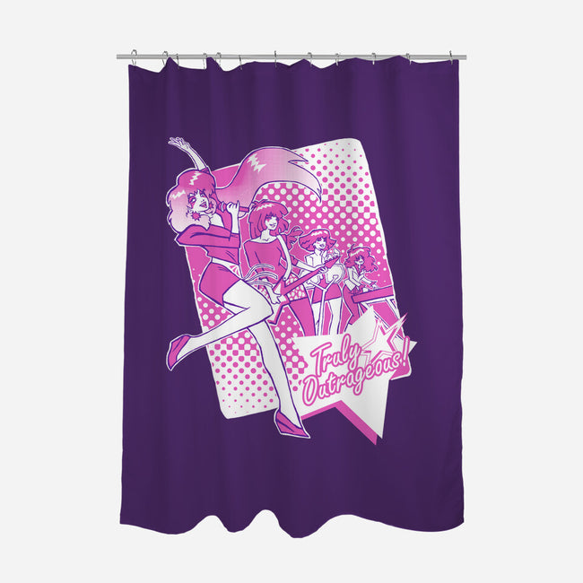 Truly Outrageous!-none polyester shower curtain-hugohugo