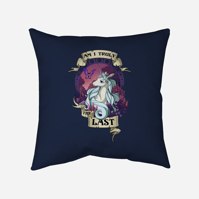 Truly The Last-none removable cover throw pillow-etcherSketch