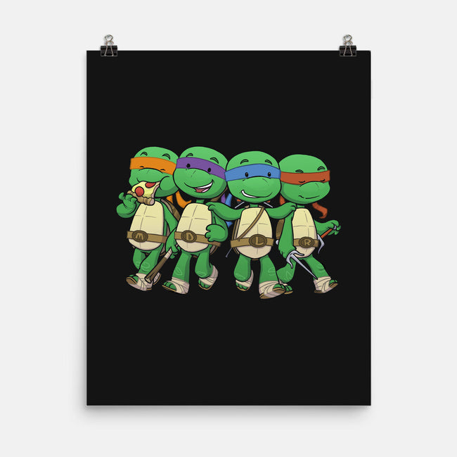 Turtle BFFs-none matte poster-DoOomcat