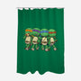 Turtle BFFs-none polyester shower curtain-DoOomcat