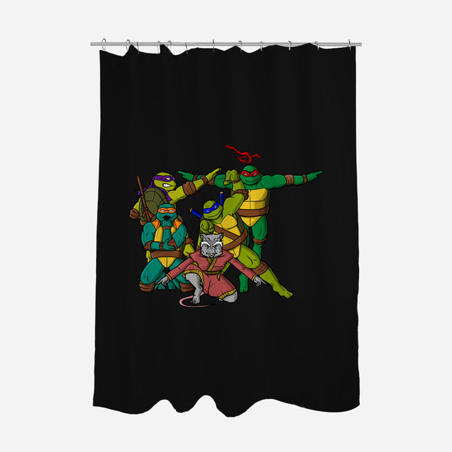 Turtle Force-none polyester shower curtain-MarianoSan