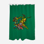 Turtle Force-none polyester shower curtain-MarianoSan