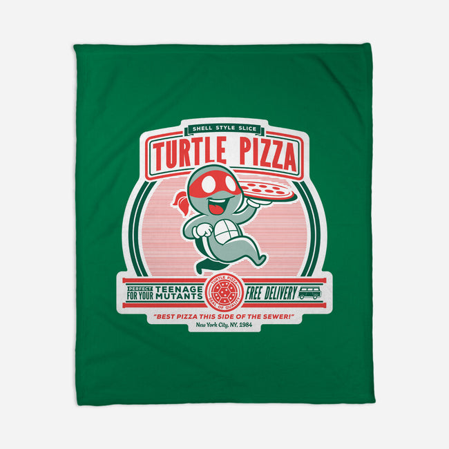 Turtle Pizza-none fleece blanket-owlhaus