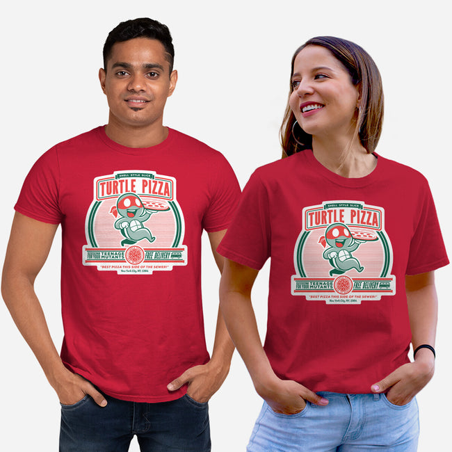 Turtle Pizza-unisex basic tee-owlhaus