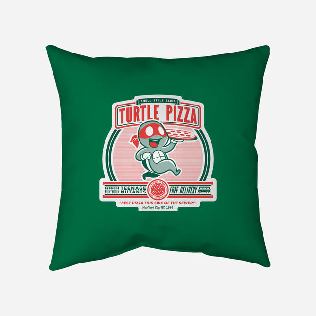 Turtle Pizza-none removable cover w insert throw pillow-owlhaus