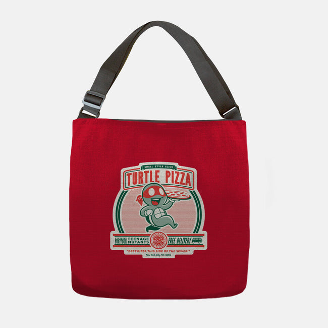 Turtle Pizza-none adjustable tote-owlhaus