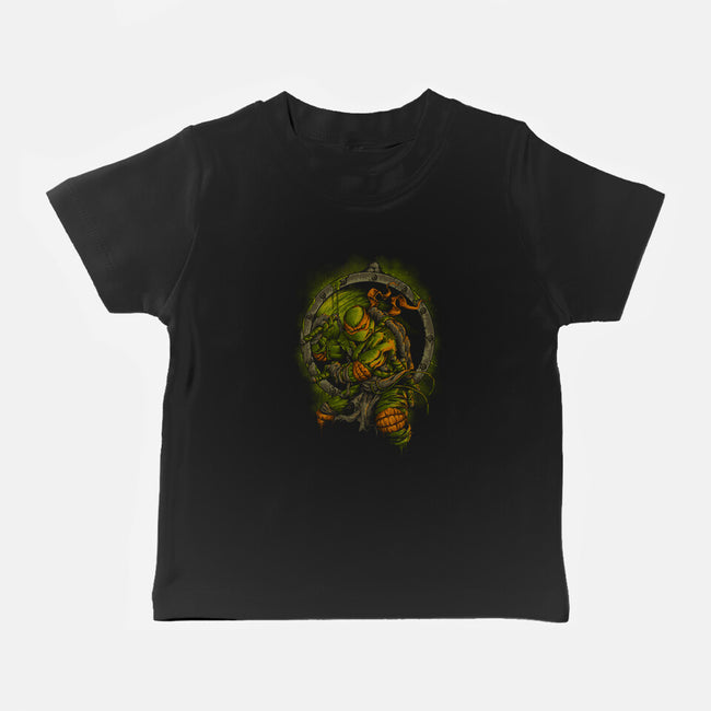 Turtle Titan-baby basic tee-coldfireink