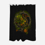Turtle Titan-none polyester shower curtain-coldfireink