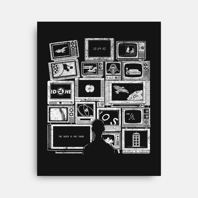 TV Addict-none stretched canvas-boostr29