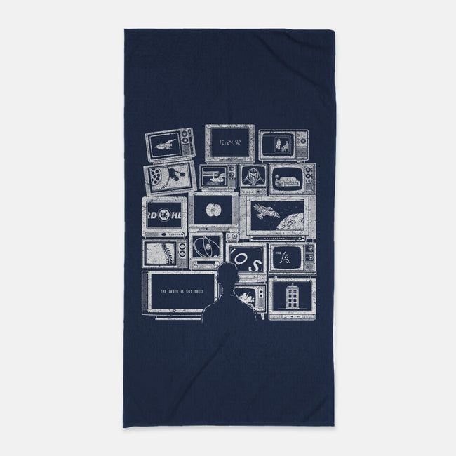 TV Addict-none beach towel-boostr29