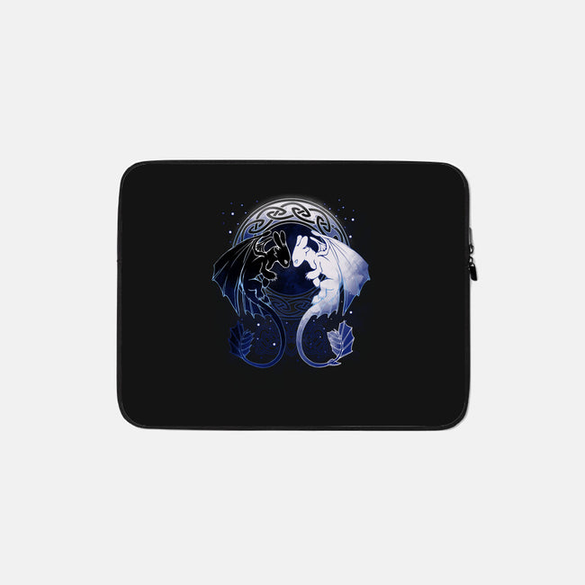 Two Dragons-none zippered laptop sleeve-xMorfina
