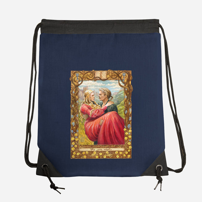 Twoo Wuv-none drawstring bag-bohemian weasel