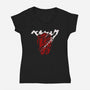 Sacrifice-womens v-neck tee-Coconut_Design