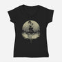 Sailing With Death-womens v-neck tee-Rodrigo Gafa