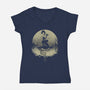 Sailing With Death-womens v-neck tee-Rodrigo Gafa