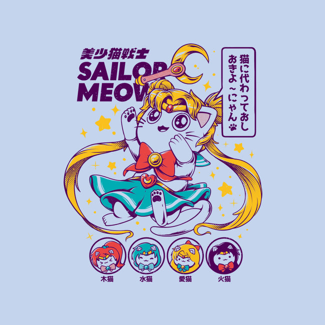 Sailor Meow-none removable cover w insert throw pillow-ilustrata