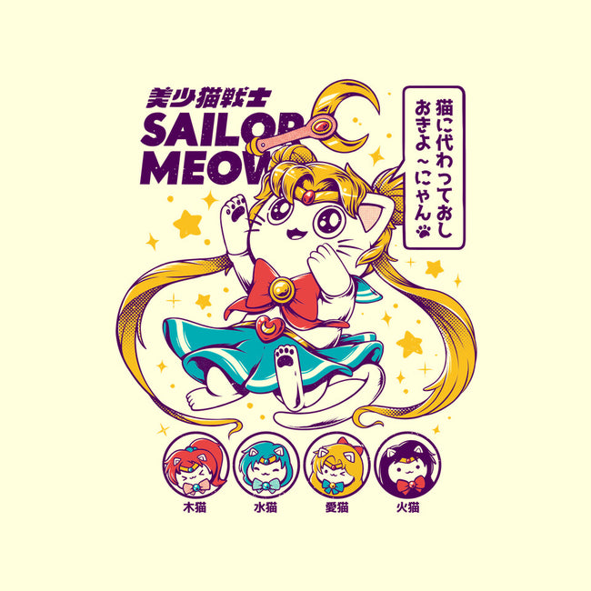 Sailor Meow-none non-removable cover w insert throw pillow-ilustrata