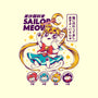 Sailor Meow-none removable cover w insert throw pillow-ilustrata
