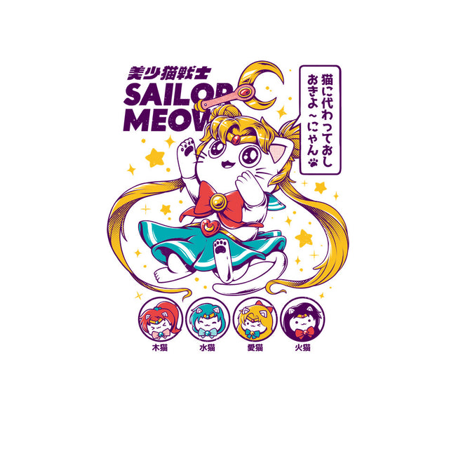 Sailor Meow-womens off shoulder tee-ilustrata