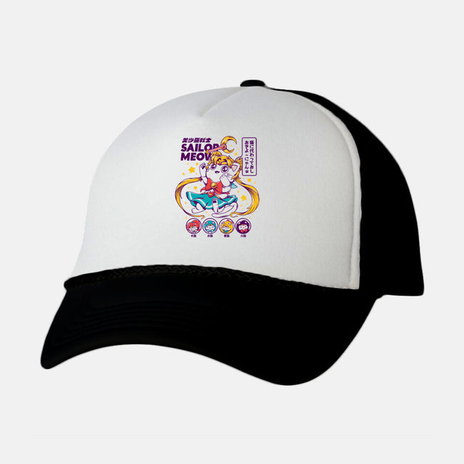 Sailor Meow-unisex trucker hat-ilustrata