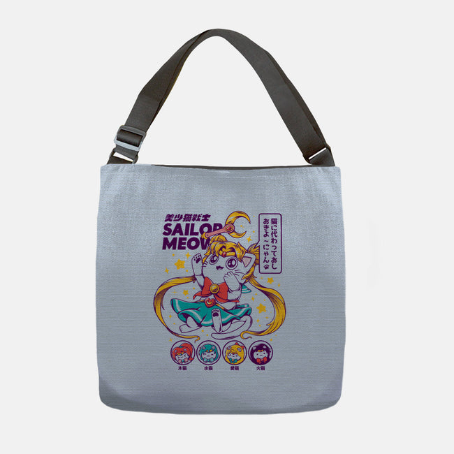 Sailor Meow-none adjustable tote-ilustrata