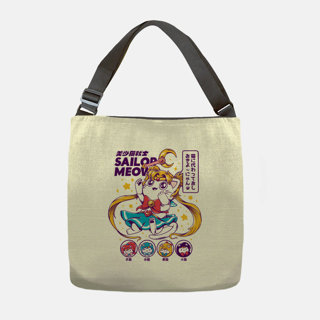 Sailor Meow-none adjustable tote-ilustrata