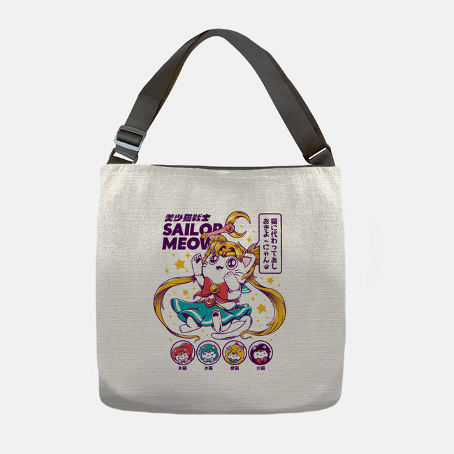Sailor Meow-none adjustable tote-ilustrata