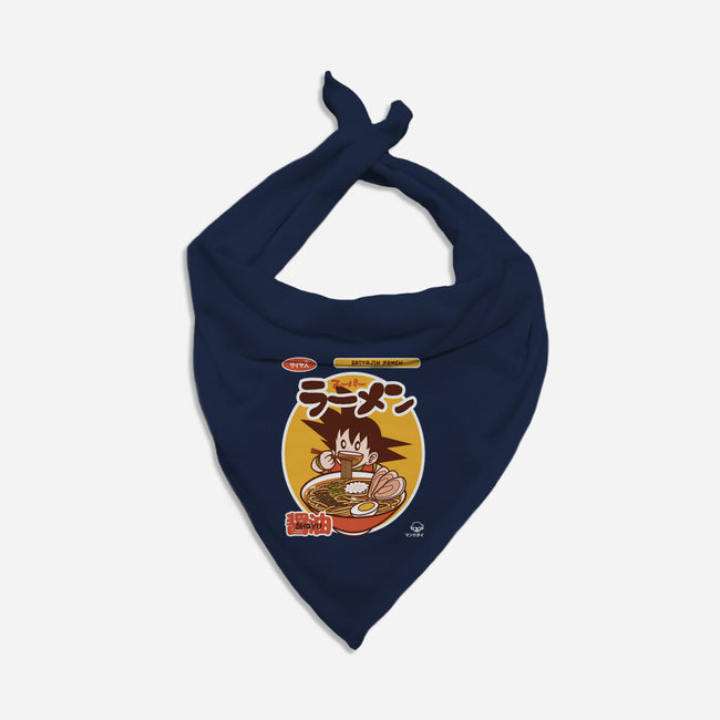 Saiyajin Ramen-dog bandana pet collar-mankeeboi
