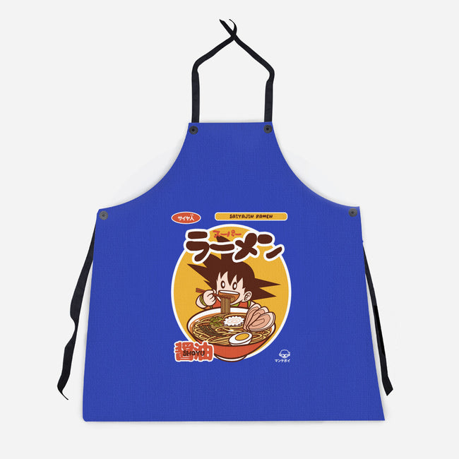 Saiyajin Ramen-unisex kitchen apron-mankeeboi