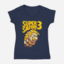 Saiyan Bros 3-womens v-neck tee-Oktobear