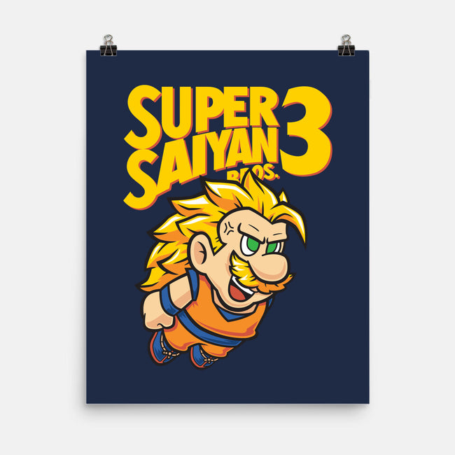 Saiyan Bros 3-none matte poster-Oktobear