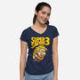 Saiyan Bros 3-womens v-neck tee-Oktobear