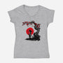 Saiyan Under The Sun-womens v-neck tee-ddjvigo