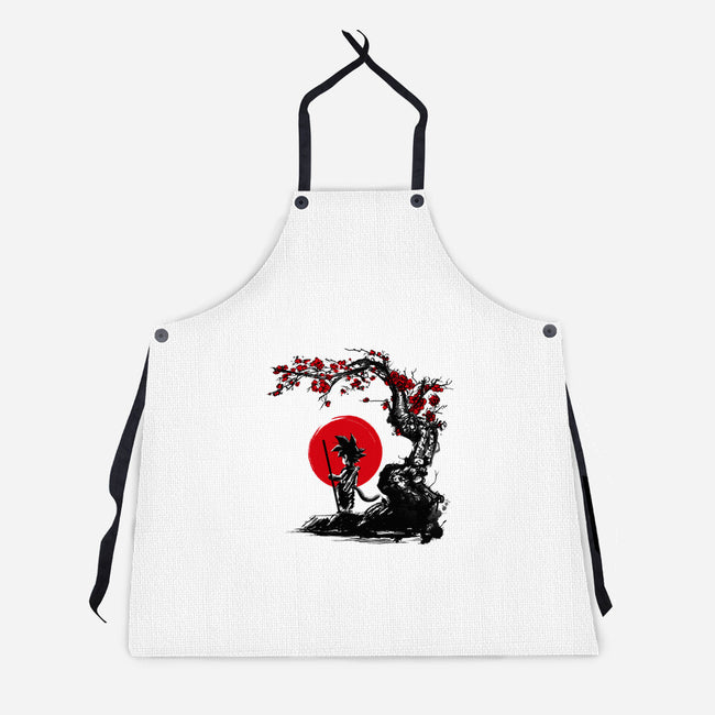 Saiyan Under The Sun-unisex kitchen apron-ddjvigo