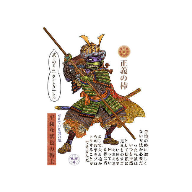 Samurai Donatello-none adjustable tote-ChetArt