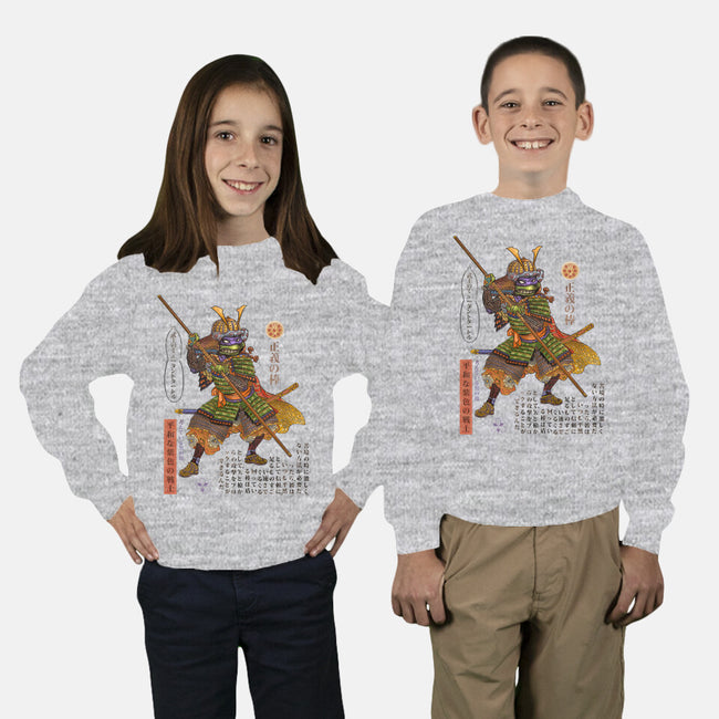 Samurai Donatello-youth crew neck sweatshirt-ChetArt