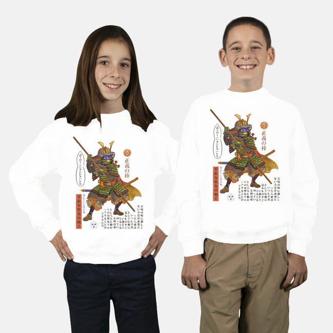 Samurai Donatello-youth crew neck sweatshirt-ChetArt